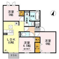 ボヌール千田　B棟の物件間取画像